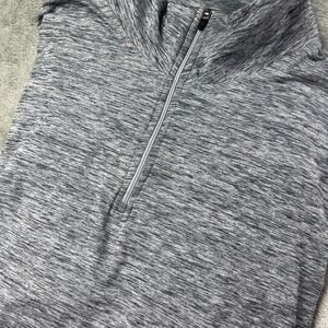 Cotton‎ & Co. XXL Gray Long Sleeve 1/4 Zip Pullover Stretch Moisture Wicking